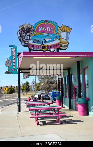 MR D'z Route 66 Diner, Kingman, Arizona, Stati Uniti Foto Stock