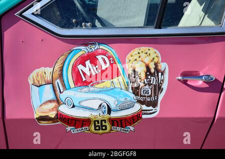 MR D'z Route 66 Diner, Kingman, Arizona, Stati Uniti Foto Stock