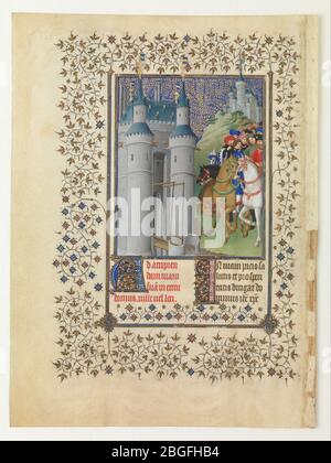 Herman, Paul e Jean de Limbourg (franco-olandese, attivo in Francia, dal 1399 al 1416) - le Belles Heures di Jean de France, Duc de Berry Foto Stock