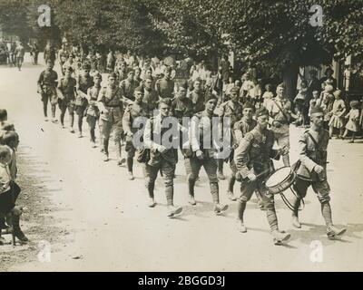Het Sollement van de Amsterdam Burgerwacht a Wijchen tijdens de 23e Vierdaa Foto Stock