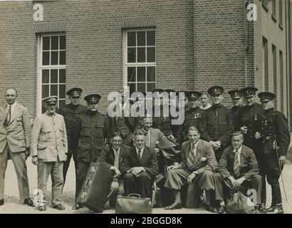 Het Sollement van de Amsterdam Politie in gezelschap van leden van de Amster Foto Stock