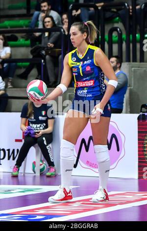 Treviso, Italia. 01st Jan, 2020. indre sorokaite (conegliano) durante la stagione Italiana Volley Serie A1 Donna stagione 2019/20, Volley Campionato Italiano Serie A1 Campionato Donna a Treviso, Italia, Gennaio 01 2020 Credit: Independent Photo Agency/Alamy Live News Foto Stock