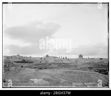 Ofel e città del sud parete, area del Tempio di Gerusalemme Foto Stock