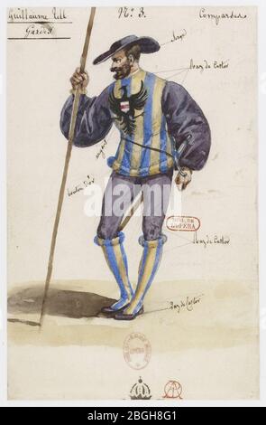 Hipollyte Lecomte - Guillaume Tell - 3 Gardes (comparsi). Foto Stock