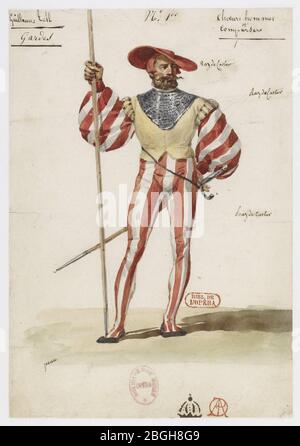 Hipollyte Lecomte - Guillaume Tell - No.1 Gardes (choeurs hommes et comparses). Foto Stock