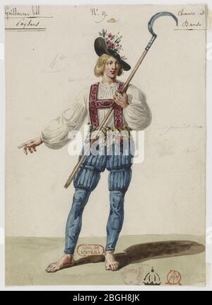 Hipollyte Lecomte - Guillaume Tell - No. 9 Paysans (choeurs et danse). Foto Stock