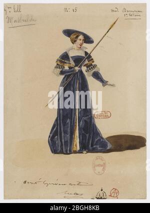 Hipollyte Lecomte - Guillaume Tell - No. 15 Mathilde (Mme Damoreau, costume 1er). Foto Stock