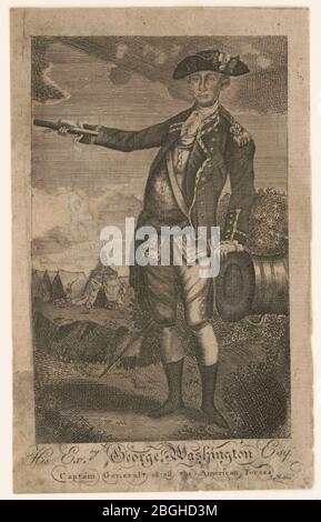 La sua eccede. George Washington Esqr. Capitano generale di tutte le forze americane - J. Norman. Foto Stock