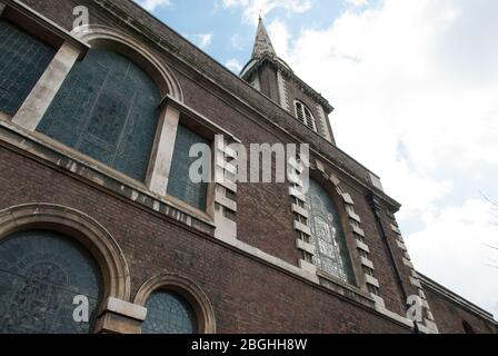 Architettura Georgiana Brick Stone TowerAldgate Church, Aldgate High Street, Londra EC3N 1AB di George Dance the Elder Foto Stock