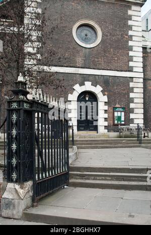 Architettura Georgiana Brick Stone TowerAldgate Church, Aldgate High Street, Londra EC3N 1AB di George Dance the Elder Foto Stock