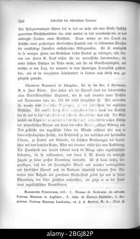 Historiische Zeitschrift Bd. 001 (1859) 558. Foto Stock