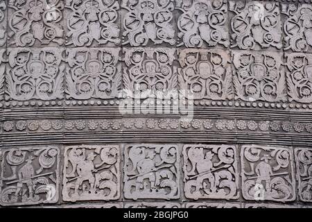 Parete piastrelle di Insurgentes La stazione della metropolitana di Città del Messico, Messico Foto Stock