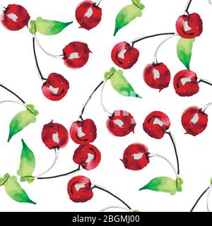 Illustrazione vettoriale ripetizione senza giunture su colore bianco Illustrazione Vettoriale
