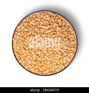 Piselli in una ciotola da sopra Foto Stock