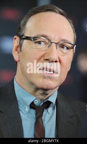 Kevin Spacey. Prima mondiale della "House of Cards Season 3", Empire Cinema, Londra. REGNO UNITO Foto Stock