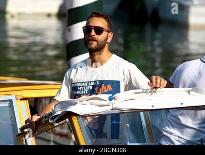 VENEZIA, ITALIA - 29 AGOSTO: Alessandro Borghi è stato visto durante il 75° Festival del Cinema di Venezia il 29 agosto 2018 a Venezia Foto Stock