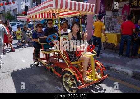 Penang, Malesia - 29 gennaio 2017: L'isola di Penang è una delle località più turistiche della Malesia, elencata come Patrimonio Culturale Mondiale dell'UNESCO nel 200 Foto Stock