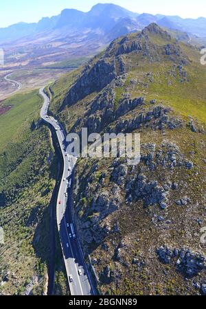 Foto aerea del Passo di Sir Lowry Foto Stock