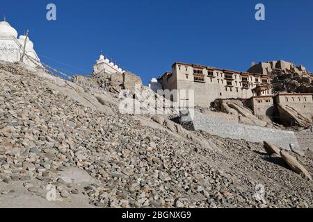 Palazzo di Shey, Jammu e Kashmir in India. Shey utilizzato per essere la capitale del Ladakh e antiche. Foto Stock