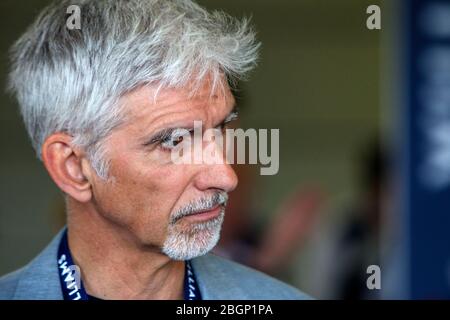 Damon Hill (GBR) Racing driver Foto Stock