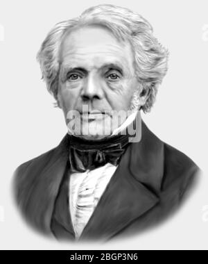 Agosto Ferdinand Moebius 1790-1868 astronomo teorico matematico tedesco Foto Stock