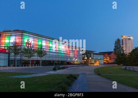 National Waterfront Museum, Swansea Marina, Galles, Regno Unito Foto Stock