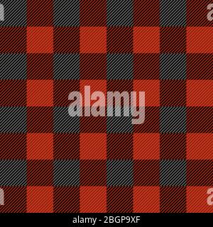 Trama a plaid Lumberjack senza cuciture. Vettore EPS 10 Illustrazione Vettoriale