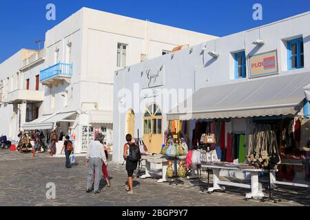 Negozio di artigianato a Mykonos Town, Mykonos Island, Cicladi, Grecia, Europa Foto Stock