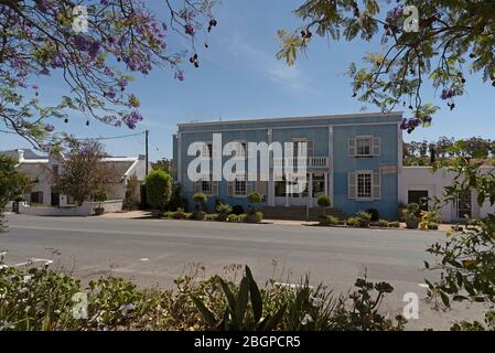 Tulbagh, Capo Occidentale, Sudafrica. 2019. L'edificio Cape Dutch Quarters nella strada principale di Tulbagh. Edifici storici. Foto Stock