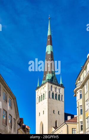 Chiesa di Sant’OLAF a Tallinn, Estonia Foto Stock