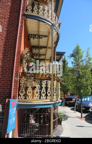 Pennsylvania Hotel New Orleans-veranda stile Foto Stock