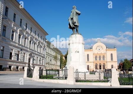 Piazza Kossuth a Pecs Ungheria Foto Stock