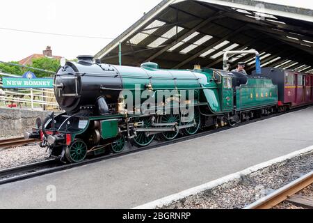 La ferrovia Romney, Hythe e Dymchurch Foto Stock