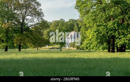 Casa giardino storica di Johann Wolfgang von Goethe a Weimar Foto Stock