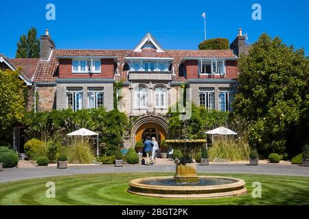 Longueville Manor Hotel, uno dei più popolari hotel di lusso Jersey, St Helier, Channel Isles Foto Stock