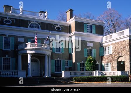 Springwood, sede del Franklin D. Roosevelt National Historic Site, New York Foto Stock