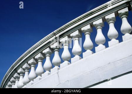 Mills Mansion Stairway, Staatsburgh state Historic Site, New York Foto Stock