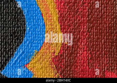 Artisti Vernici a olio closeup multicolore sfondo astratto Foto Stock