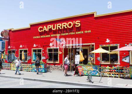 Capurro's Restaurant, Fishermans Wharf, San Francisco, California, Stati Uniti d'America Foto Stock