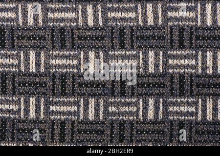 La tessitura di una lana di maglia marrone. Sfondo. Foto ad alta risoluzione. Profondità di campo completa. Foto Stock