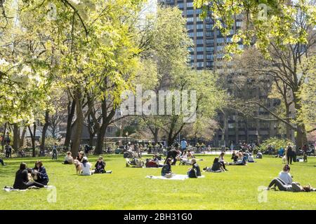 La primavera è bella in Madison Square Park, New York, Stati Uniti d'America Foto Stock