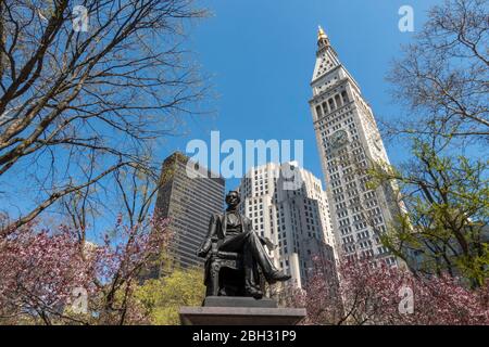 La primavera è bella in Madison Square Park, New York, Stati Uniti d'America Foto Stock