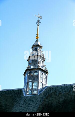 Trinity College, Cambridge sala da pranzo weathervane e lucernario visto dalla Corte Nevile. Foto Stock