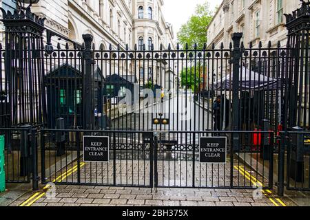 10 Downing Street Londra Inghilterra Regno Unito Capital River Thames Regno Unito Europa UE Foto Stock