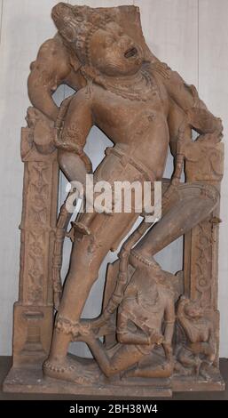 Gwalior, Madhya Pradesh/India - 15 Marzo 2020 : scultura sconosciuta Foto Stock