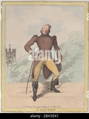 A Ritratto (Lord Petersham), 10 gennaio 1812. Foto Stock