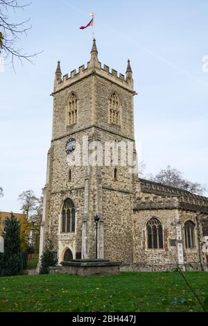 St Dunstan & All Saints Church a Stepney Green, Londra, Inghilterra, Regno Unito, Regno Unito Foto Stock