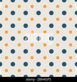 Pattern senza giunture con puntini geometrici astratti. Sfondo monocromatico. Carta da imballaggio. Stampa per interni e tessuti. Backgrou colorato per bambini Illustrazione Vettoriale