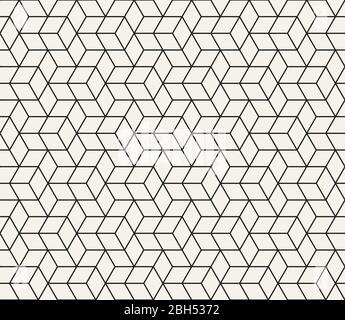 Pattern geometrico vettoriale senza giunture. Reticolo semplice di linee astratte. Elementi ripetitivi sfondo di stile rombo Illustrazione Vettoriale