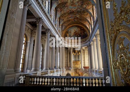 La Cappella Reale - Chapelle Royale, Chateau de Versailles (Palazzo di Versailles), un sito Patrimonio Mondiale dell'UNESCO, Francia Foto Stock